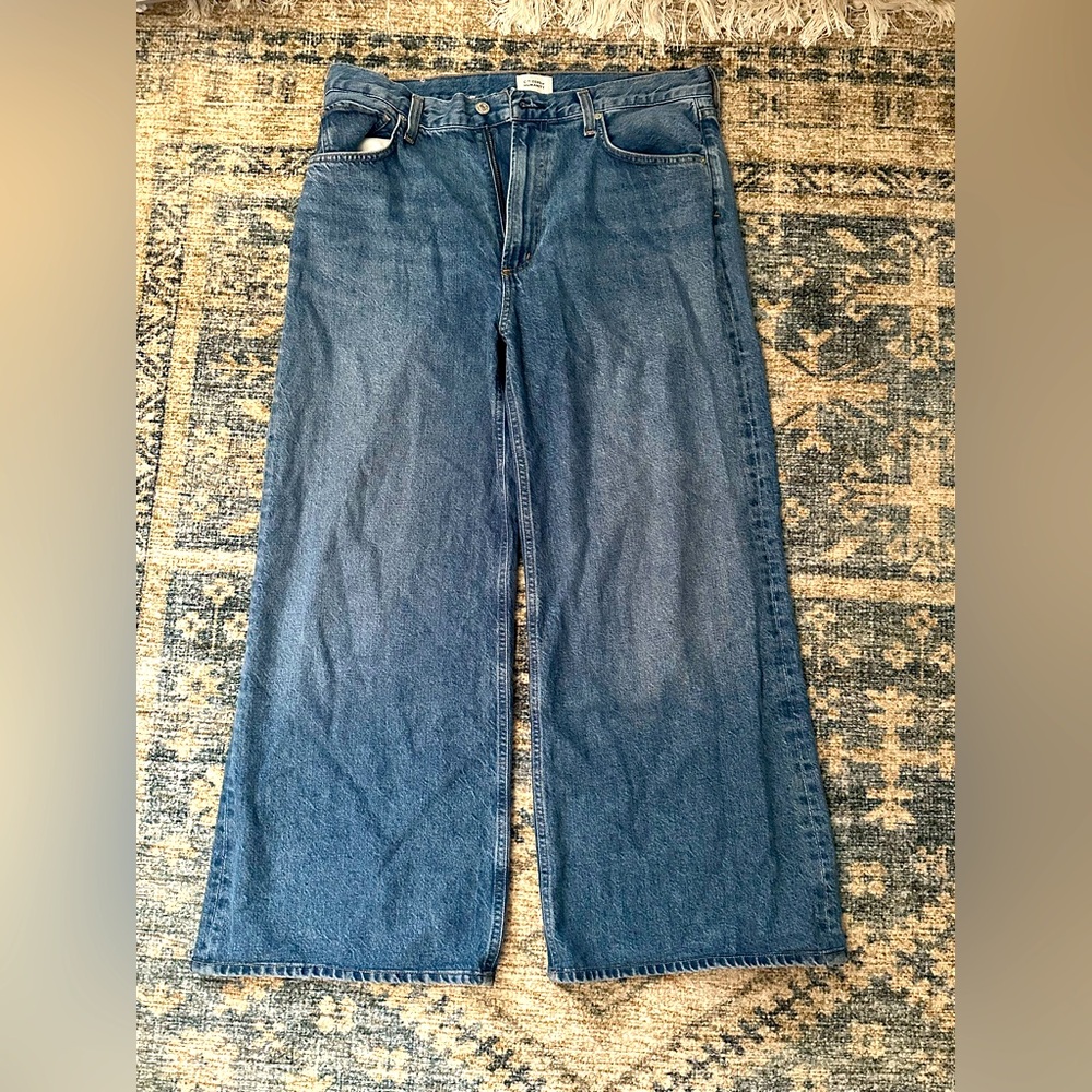Classic Blue Wide-Leg Jeans